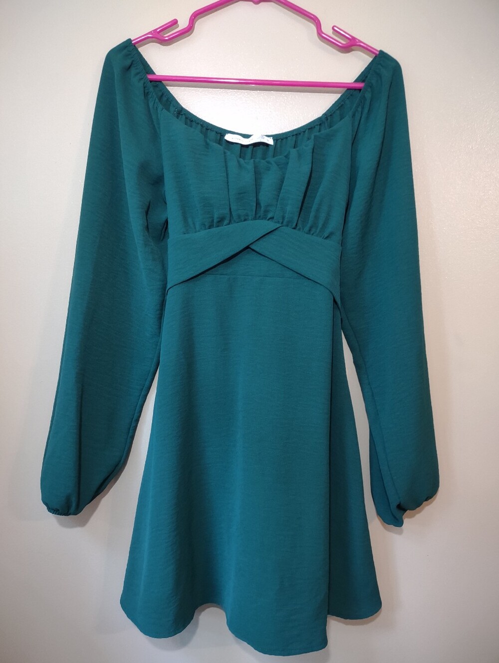 Altar'd State Christina Mini Dress - Dark Green - Size Small Cottagecore Fall